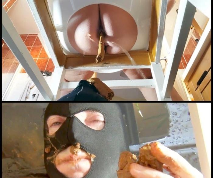 Monster shit sausage for the slaves under the toilet seat FullHD 1080p (Fanni /  2018) 521 MB