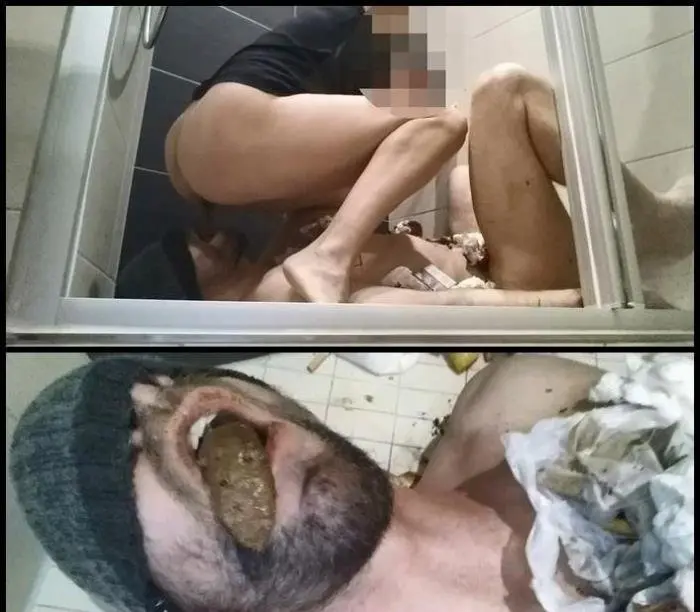 Slavepig sucks condoms and eat my shit FullHD 1080p (Femdom Scat /  2018) 1.22 GB ScatVip.com