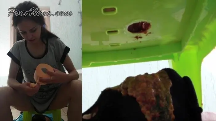 Toilet Slave Eats Alina's Morning Diarrhea HD 720p (ooAlina /  2018) 175 MB