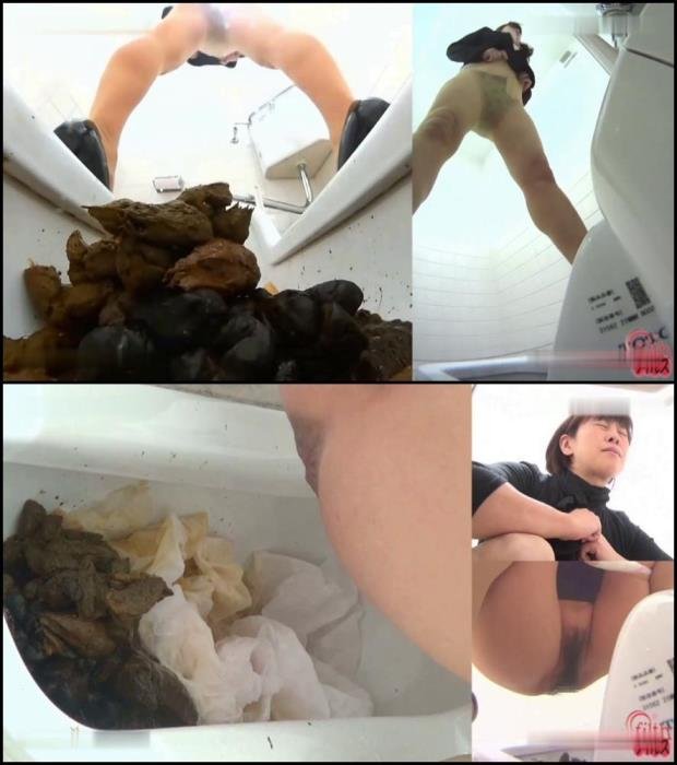 Pooping in toilet with a steady smell of shit. FullHD 1080p (Closeup, Jav Scat /  2019) 758 MB