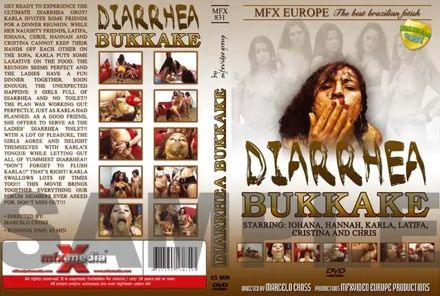 Diarrhea Bukkake MFX-831 DVDRip (Chris, Hannah, Cristina, Latifa, Iohana Alvez, Karla /  2022) 490 MB