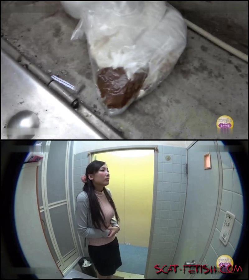 Blocked toilet girls accident defecates in public. -  DefecationDesperation BFSL-01 (FullHD 1080p)