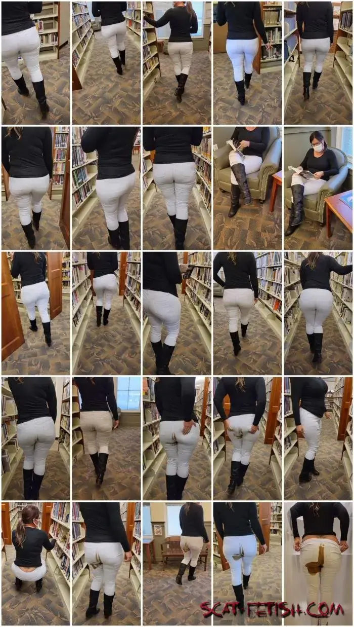 Public jeans poop in a library UltraHD 2K (Lexipoo /  2023) 963 MB