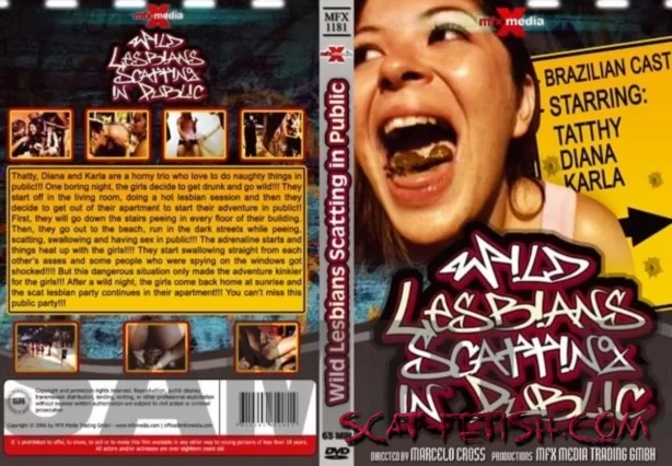 Wild Lesbians Scatting in Public DVDRip (Diana, Karla, Tatthy /  2024) 745.9 MB