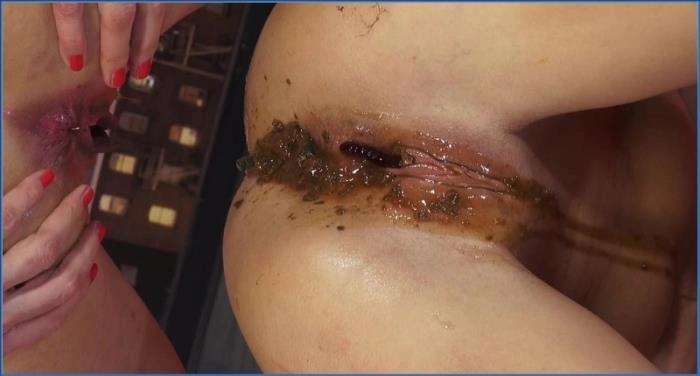 Download Azzurra's Ultimate Messy Lesbian Anal Scat Play in HD 720p ScatVip.com