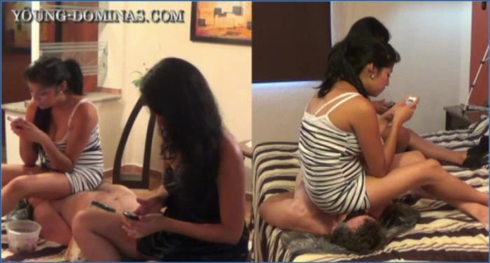 Joven-Domina brutaliza a su esclavo con humillaciones verbales y festín de caviar en HD 720p