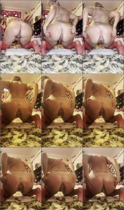 Miss Poopsalot Pooping in Red Stockings FullHD 1080p