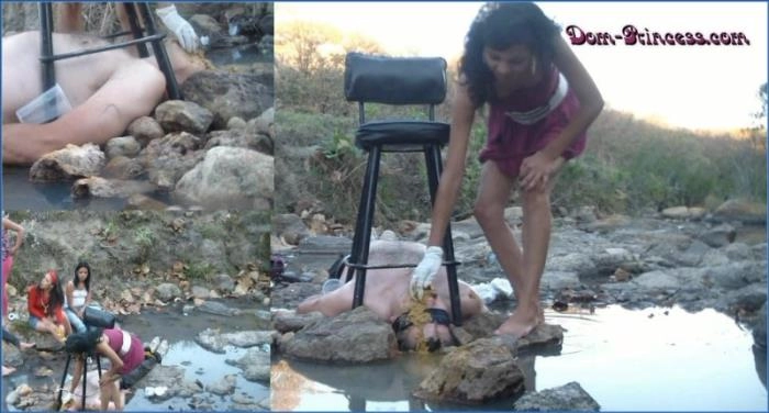 Chrystal + dominación femenina + cerdos comiendo mierda en la naturaleza – ScatVip poster