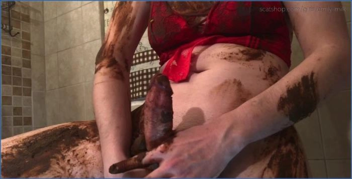 Emily Milk's Dirty Pigtail Poop Play in FullHD – ScatVip poster