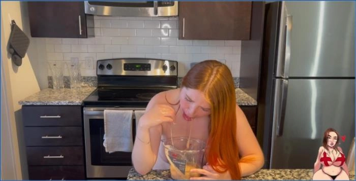 GingerCris Gift Box Vomit Smearing Featuring Extreme Natural Tits Scat Porn - related scat video at ScatVip