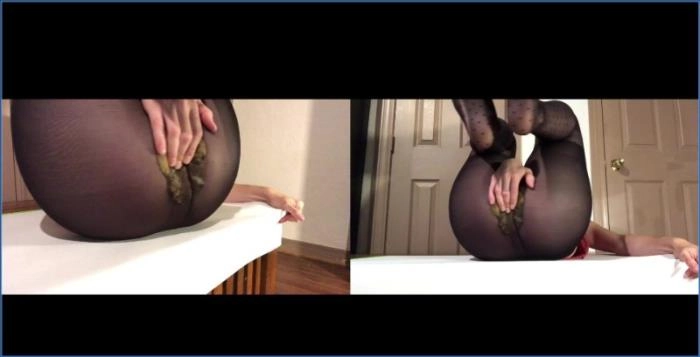 Emily Milk Pantyhose Poop Smearing Cum 2 FullHD - scat porn video at ScatVip.com