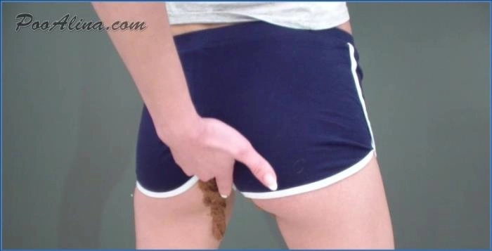 Crapped PooAlina in Sports Shorts Featuring Extreme Russian Shit - scat porn video at ScatVip.com