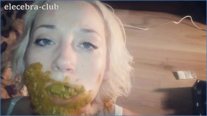 Shit Eating with Elecebra Dominating in Extreme Puke Scat and Poop Smearing - scat porn video at ScatVip.com