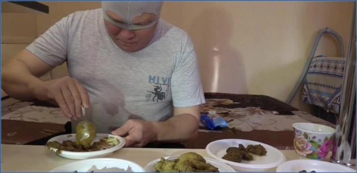 Shit Eating- MilanaSmelly dominates in New Year’s extreme scat feeding show - scat porn video at ScatVip.com