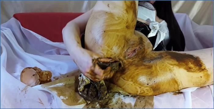 Dominate in Schoolgirl Dirty Panties with Extreme Shit Panties by Anna Coprofield - scat porn video at ScatVip.com
