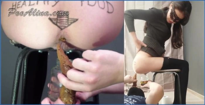 PooAlina in ihrer härtesten Scat-Dominanz: Wenn süßes Lächeln auf extreme Fäkalspiele trifft – ScatVip poster