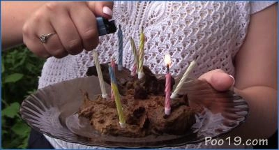 Dominate with Milana Smelly on Birthday Shit and Earwax Verbal Humiliation - related scat video at ScatVip