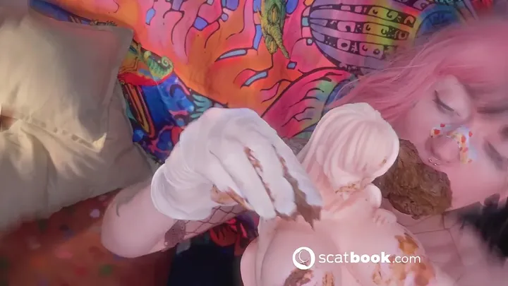 Sweet Betty Transforms Innocent Sweetness into a Messy Solo Scat Show - popular scat video at ScatVip