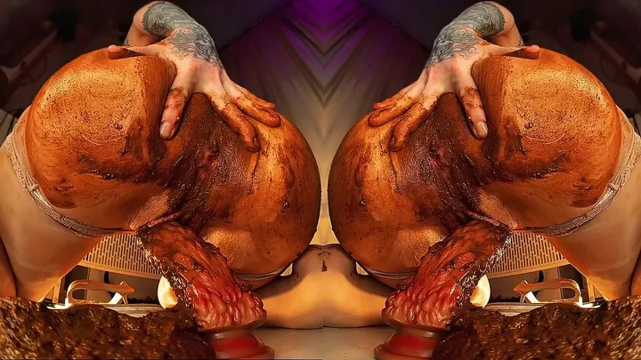 Sweet Betty Smiles and Smears Her Gentle Brown Load in Solo Scat - scat porn video at ScatVip.com