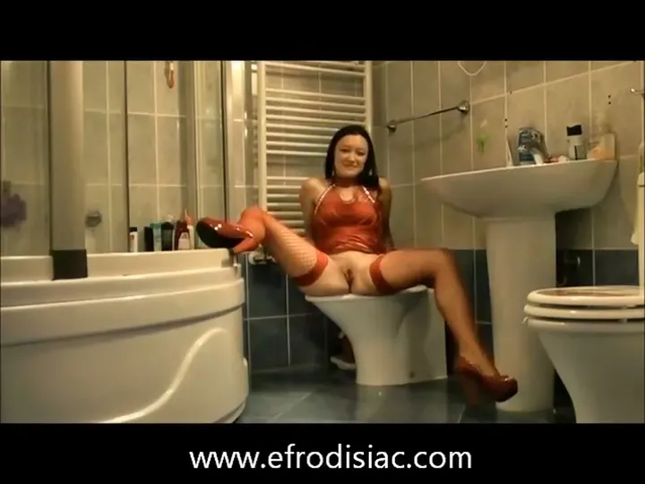 Pissing and Scat Solo Fun - Wet Bathroom Play with Farting - scat porn video at ScatVip.com